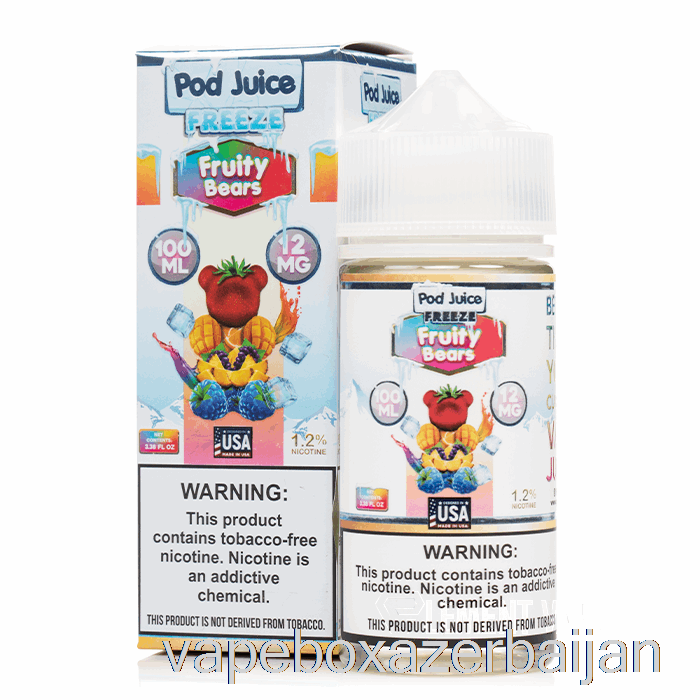 Vape Smoke FREEZE Fruity Bears - Pod Juice - 100mL 0mg